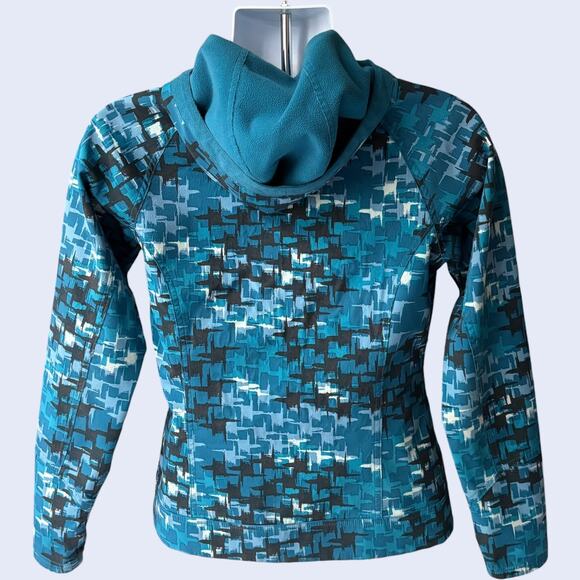 Columbia M Titanium Jacket Turquoise Digital Camo Hooded Athletic Outdoor - Picture 2 of 8